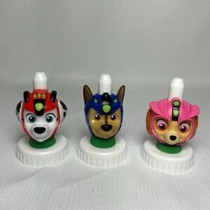 Set Of 3 Good 2 Grow Spouts Topper Paw Patrol Chase, Skye & Marshall